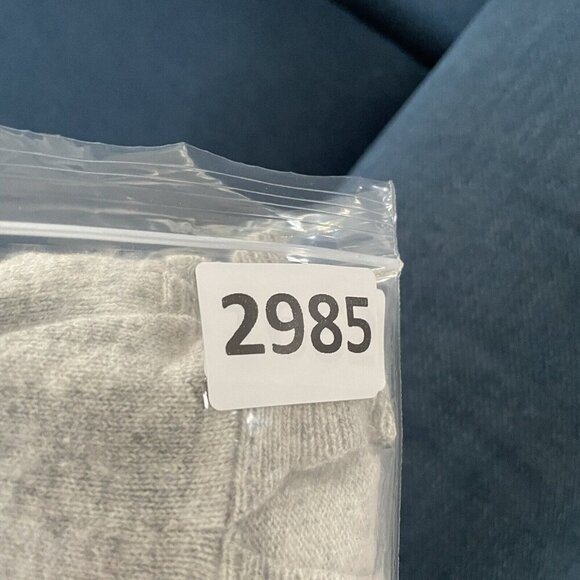 J Crew Womens Cotton Wool Blend Pullover Sweater Sz L Gray Side Slit Round Hem - Picture 10 of 10